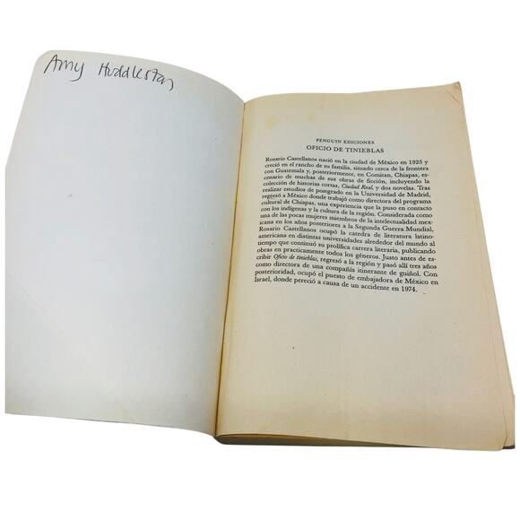 Oficio de Tinieblas by Rosario Castellanos Paperback Penguin Books 1998 - Picture 5 of 9